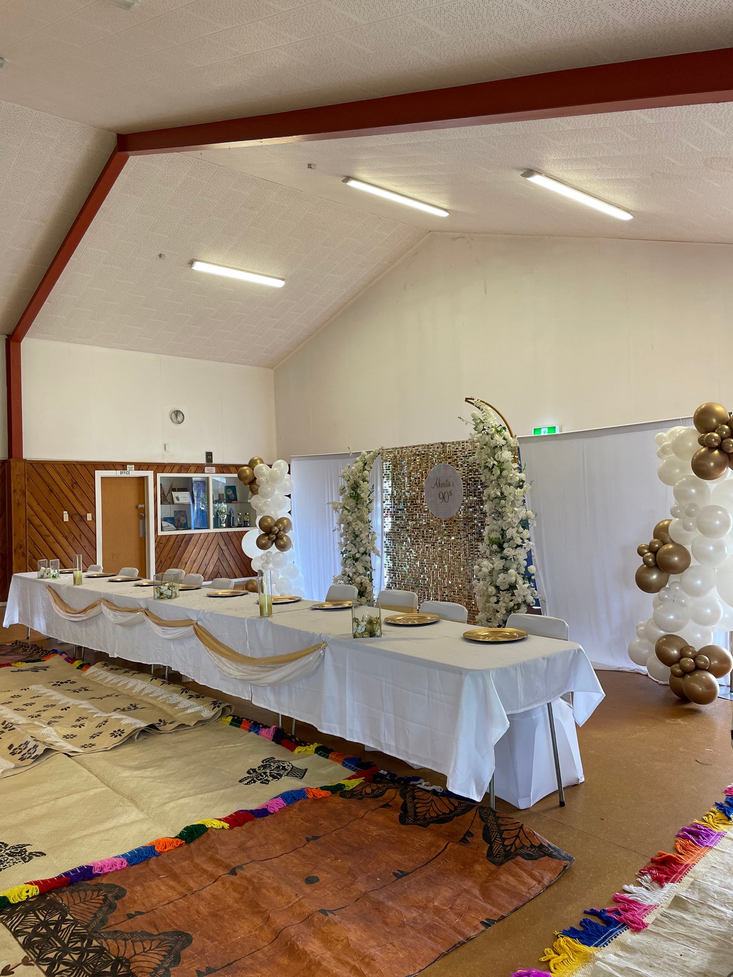 White Curtains 3m H x 2m W