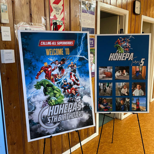 Welcome Sign & Milestone Board