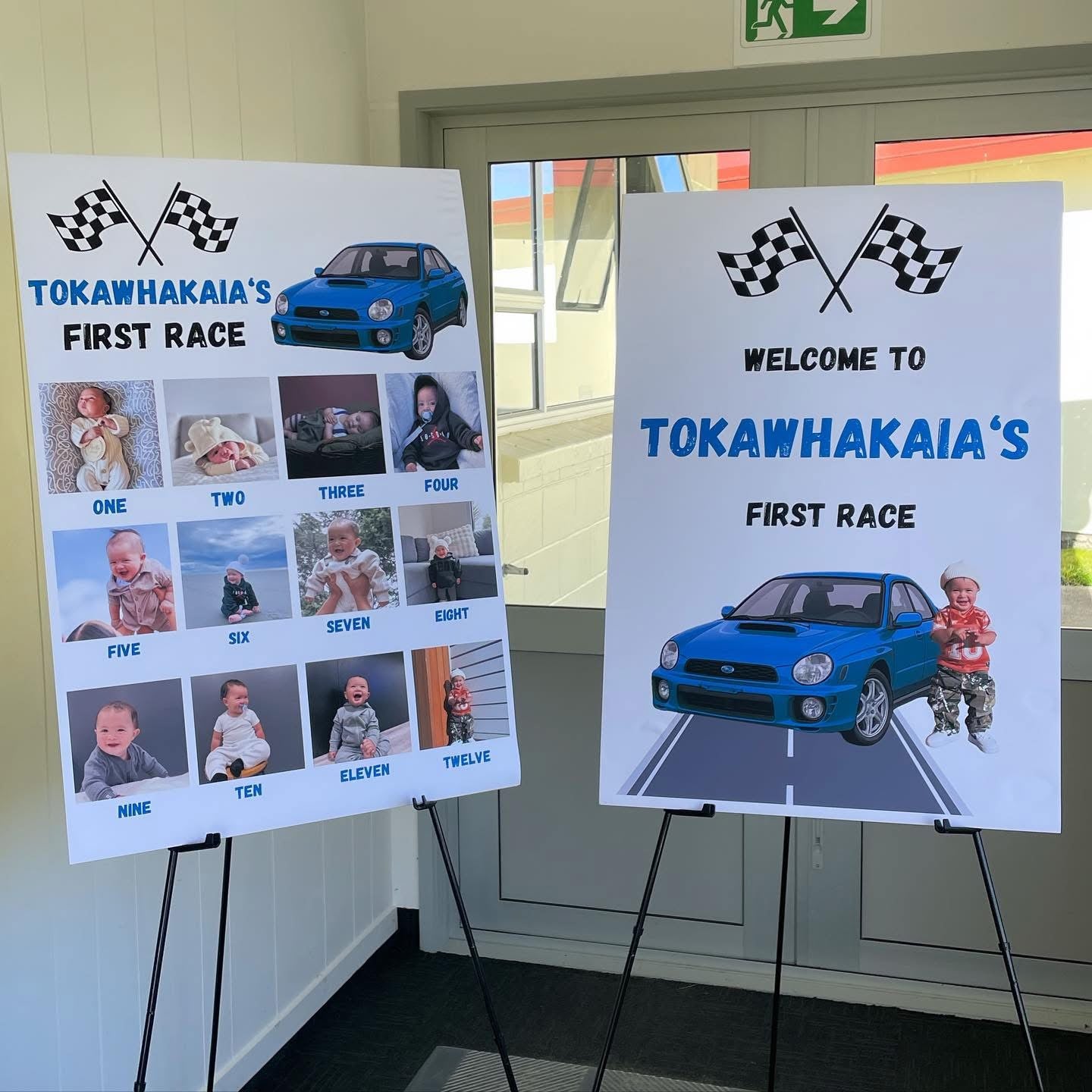 Welcome Sign & Milestone Board