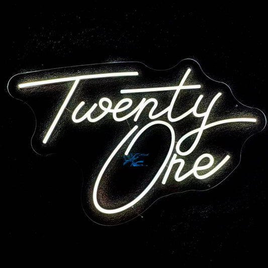 “twenty One” neon light